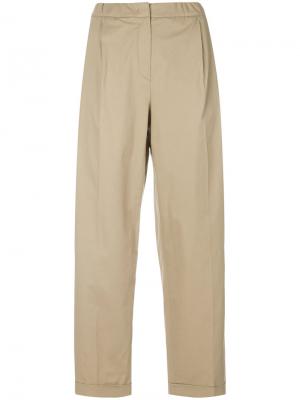 Cropped high waisted trousers Odeeh. Цвет: телесный