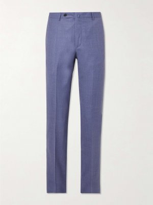 Узкие шерстяные брюки-хопски SID MASHBURN, синий Mashburn