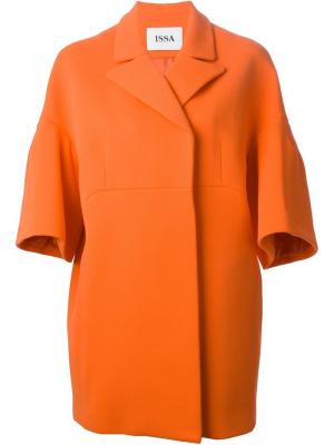 Пальто Jackie с широкими рукавами Issa. Цвет: жёлтый и оранжевый