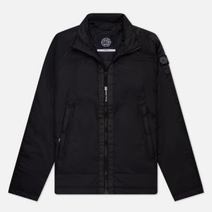 Мужская куртка ветровка Perilune Padded Blouson ST-95. Цвет: чёрный