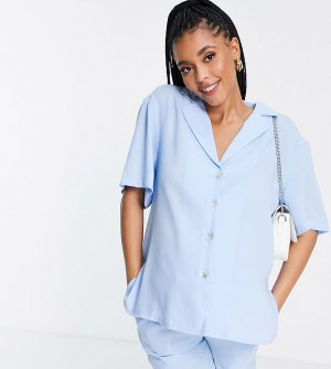 Голубая пляжная рубашка (от комплекта) -Голубой Fashion Union Maternity