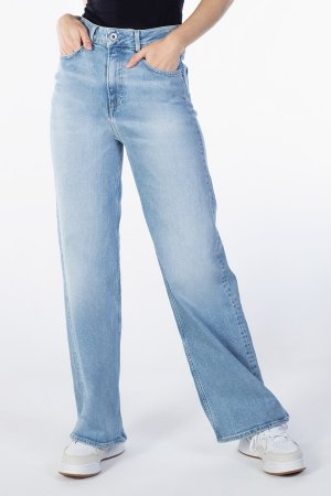 Джинсы - Темно-синие Широкие штанины , темно-синий Pepe Jeans
