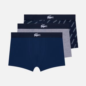 Комплект мужских трусов Underwear 3-Pack Trunk Casual Lacoste. Цвет: комбинированный
