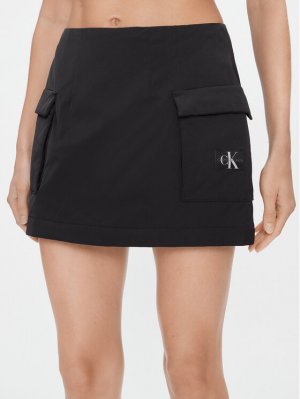 Мини-юбка стандартного кроя , черный Calvin Klein
