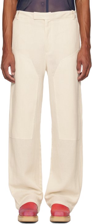 Off-White брюки свободного кроя Eckhaus Latta