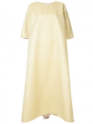 Платье-туника Nour Mounay. Цвет: желтый