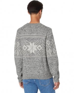 Свитер Intarsia Crew Neck Sweater, цвет Charcoal Combo Lucky Brand