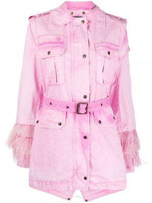 Куртка со съемным болеро Mr & Mrs Italy. Цвет: розовый