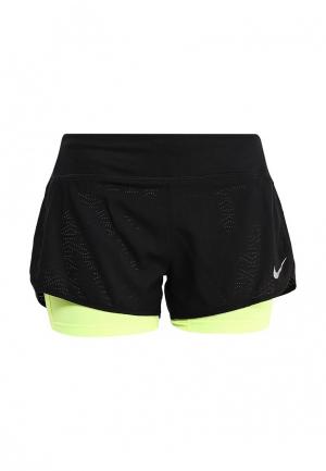 Шорты спортивные Nike W NK FLX 2IN1 SHORT RIVAL. Цвет: черный