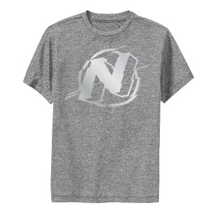 Хромированная футболка с графическим рисунком и логотипом для мальчиков 8–20 лет Nerf