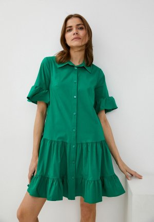 Платье Joymiss. Цвет: зеленый