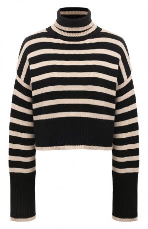 Хлопковый свитер Denimist. Цвет: чёрно-белый