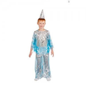 Карнавальный костюм детский Сосулька (122) Elite CLASSIC. Цвет: голубой
