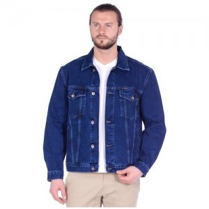 Джинсовая куртка демисезонная, внутренний карман, размер L, синий Dairos. Цвет: синий