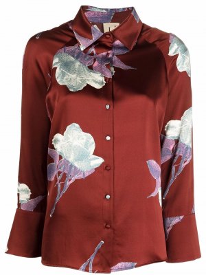 LAutre Chose шелковая рубашка с цветочным принтом L'Autre. Цвет: красный