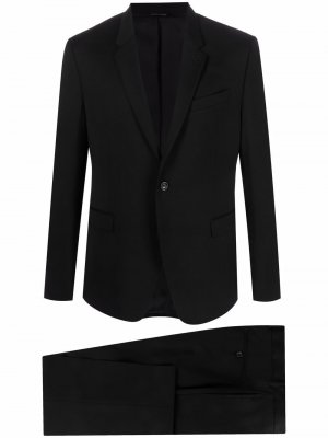 Шерстяной костюм с однобортным пиджаком Reveres 1949. Цвет: черный