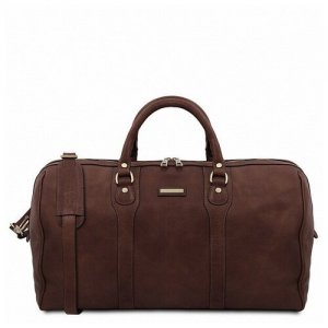 Кожаная дорожная сумка Oslo TL141913 темно-коричневый Tuscany Leather. Цвет: коричневый
