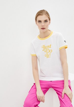 Футболка Nike W NSW TEE RINGER RETRO FEM. Цвет: белый