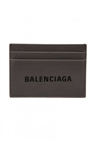 Серый футляр для карт Everyday Multi Card Balenciaga. Цвет: серый