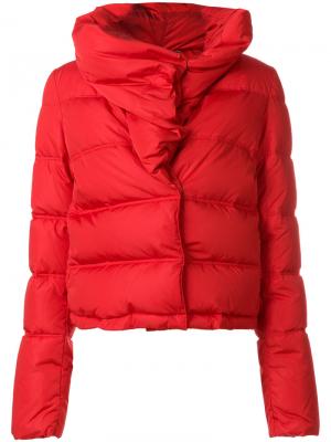 Дутая куртка с высоким воротником Givenchy. Цвет: красный