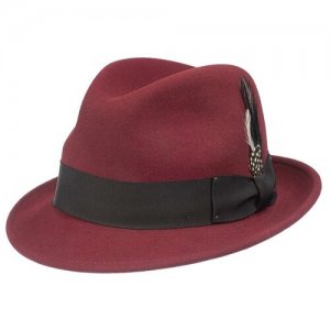 Шляпа , размер 59, бордовый Bailey