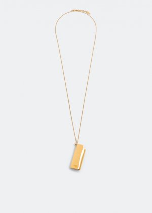 Ожерелье SAINT LAURENT Lighter case charm necklace, золотой