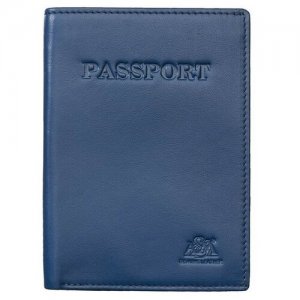 Обложка для паспорта , 2116 синяя A&M. Цвет: синий