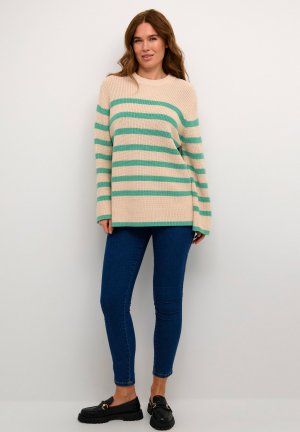 Вязаный свитер KACILLA , цвет sand dollar gum drop stripe Kaffe
