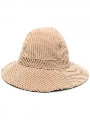 Вельветовая шляпа AMI Paris. Цвет: нейтральные цвета