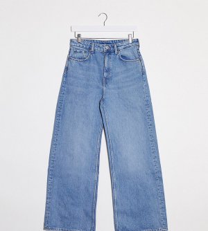 Синие широкие джинсы из органического хлопка -Голубой Weekday
