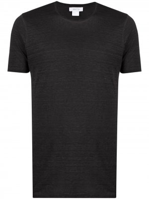 Однотонная футболка с круглым вырезом Avant Toi. Цвет: черный