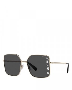 Квадратные солнцезащитные очки, 60 мм , цвет Gray Miu
