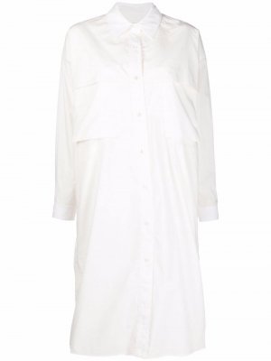 Платье-рубашка с длинными рукавами Lemaire. Цвет: белый