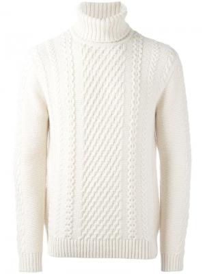 Вязаный свитер Edwin. Цвет: белый