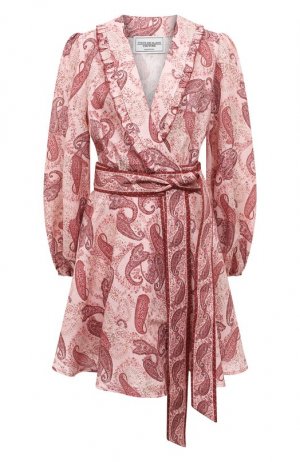 Льняное платье Forte Dei Marmi Couture. Цвет: розовый