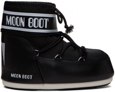 Черные полусапоги Icon , цвет Black Moon Boot