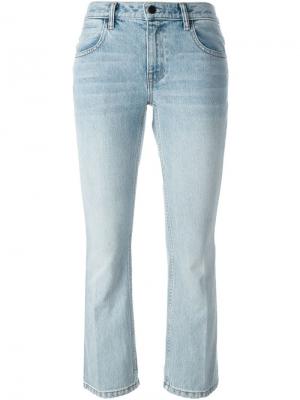 Расклешенные укороченные джинсы T By Alexander Wang. Цвет: синий