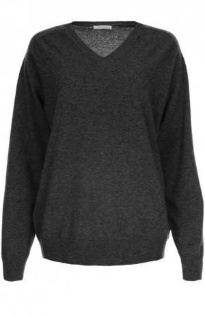 Вязаный пуловер 6397. Цвет: темно-серый