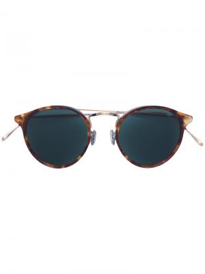 Круглые солнцезащитные очки с эффектом черепашьего панциря Eyevan7285. Цвет: коричневый