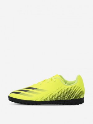 Бутсы для мальчиков X Ghosted.4 Tf J, Желтый adidas. Цвет: желтый