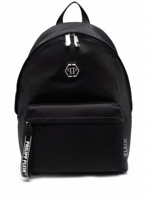 Рюкзак с логотипом Philipp Plein. Цвет: черный