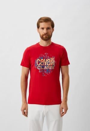 Футболка Cavalli Class. Цвет: красный