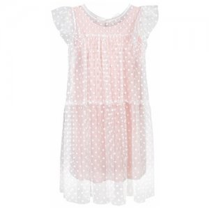 Платье для девочки AE99078 цвет молочный 8 лет Aletta. Цвет: розовый/бежевый