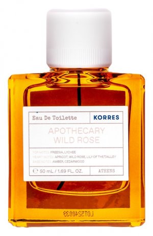 Туалетная вода Apothecary Wild Rose (50ml) Korres. Цвет: бесцветный