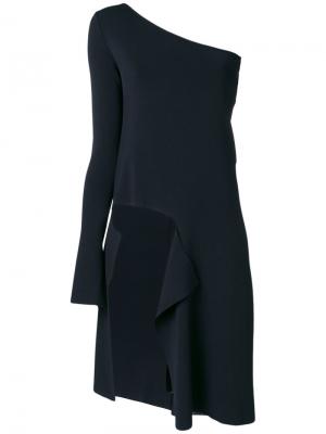 Асимметричное платье-туника MRZ. Цвет: черный