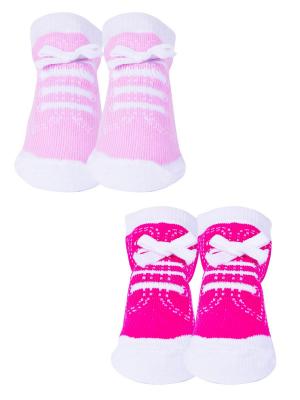 Носки, 2 пары Malerba. Цвет: розовый