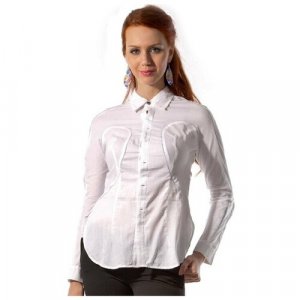 Блуза , размер 50, белый MONDIGO. Цвет: белый