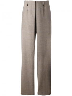 Прямые брюки Aalto. Цвет: коричневый