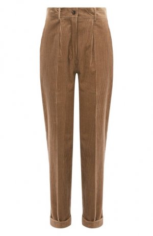 Вельветовые брюки Kiton. Цвет: коричневый