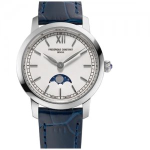 Наручные часы Классика Slim Line FC-206SW1S6, белый Frederique Constant. Цвет: белый